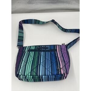 Lug Flare 2 Crossbody Bag Medium RFID Multi Strap Colorful Pre-Owned Good